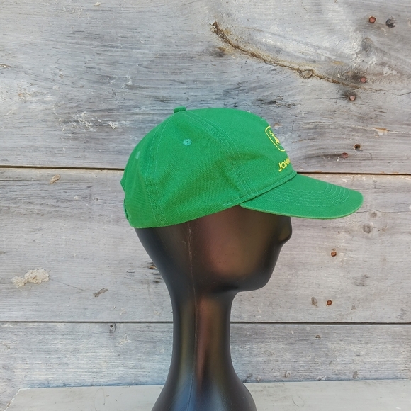 John Deere Hat Cap Snapback Green Youth Kids Farm Tractor Green Yellow San Sun - Picture 3 of 9